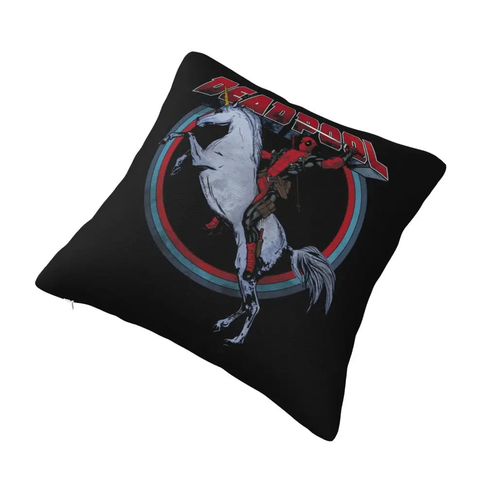 Custom Deadpool Wolverine Cartoon Manga Cushion Cover Soft Cute Pillows