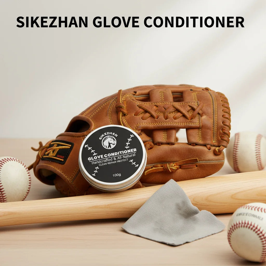 Baseball Glove Conditioner – All Natural Leather Cleaner and Conditioner To Soften, Restore, Repair and Protect Baseball Gloves