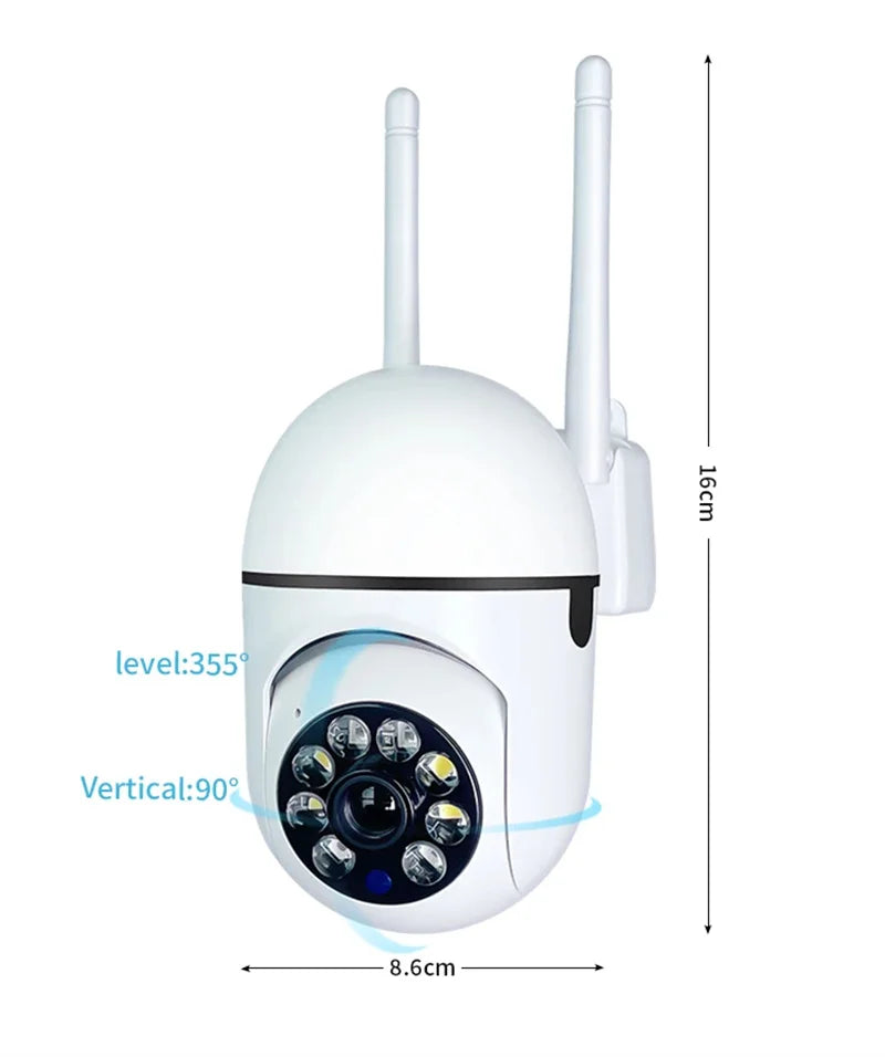 5G Wifi Video Surveillance Camera 5MP CCTV PTZ IP Camera Smart Human Tracking 4X Zoom Night Vision Full Color Outdoor Waterproof