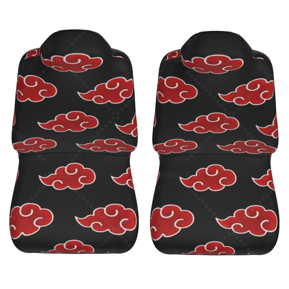 Akatsuki Universal Japan Anime 2PCS Car Seat Cover Seat Cover Anti Fouling and Convenient Protective Cover Unique Style
