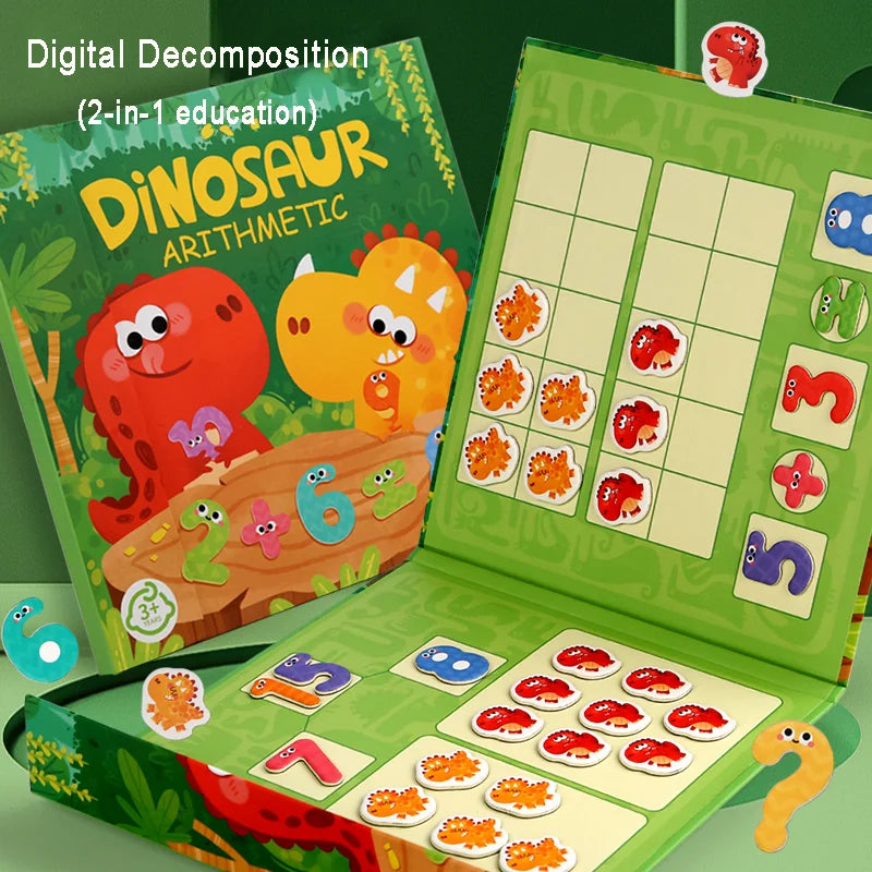 Children's math enlightenment teaching aids, number decomposition, addition and subtraction toys, educational magnetic puzzle