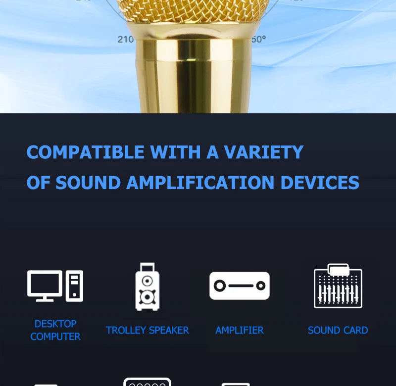 Karaoke Microphone Handheld Professional Wired Dynamic Microphone Clear Voice Mic for Karaoke Part Vocal Music Performance