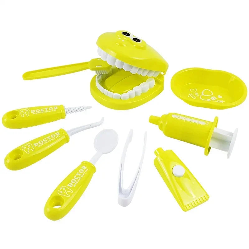 Children Montessori Toys Parent-child Interaction for Girl Boy Dentist Check Teeth Model Doctors Role Play Baby Montessori Toys