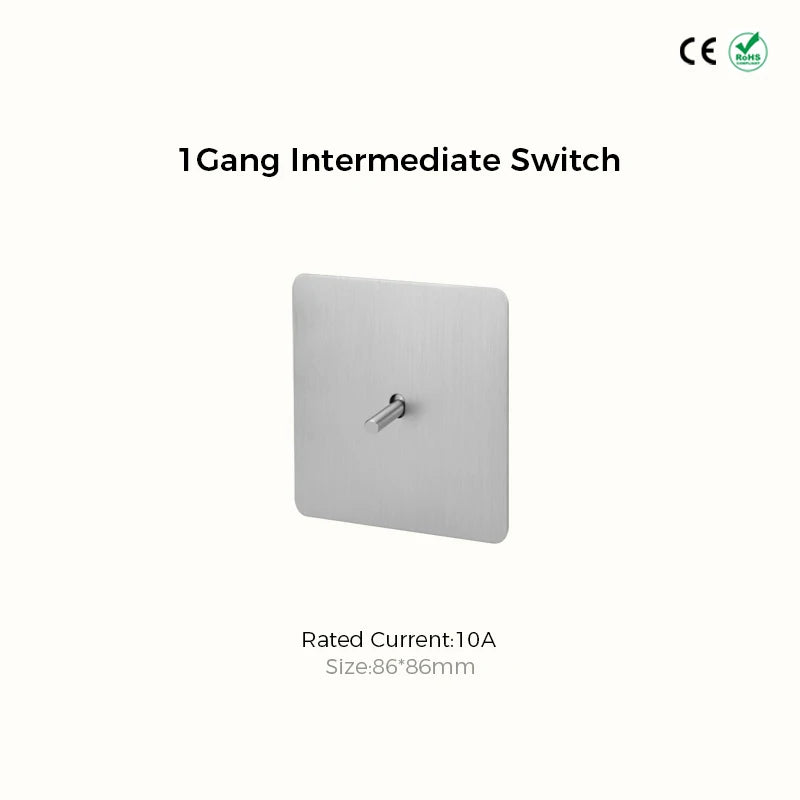 Avoir Matte Silver Vintage Toggle Switch Panel Brass Lever Switches Push Button Home Improvements Light Switches Dimmer Sockets