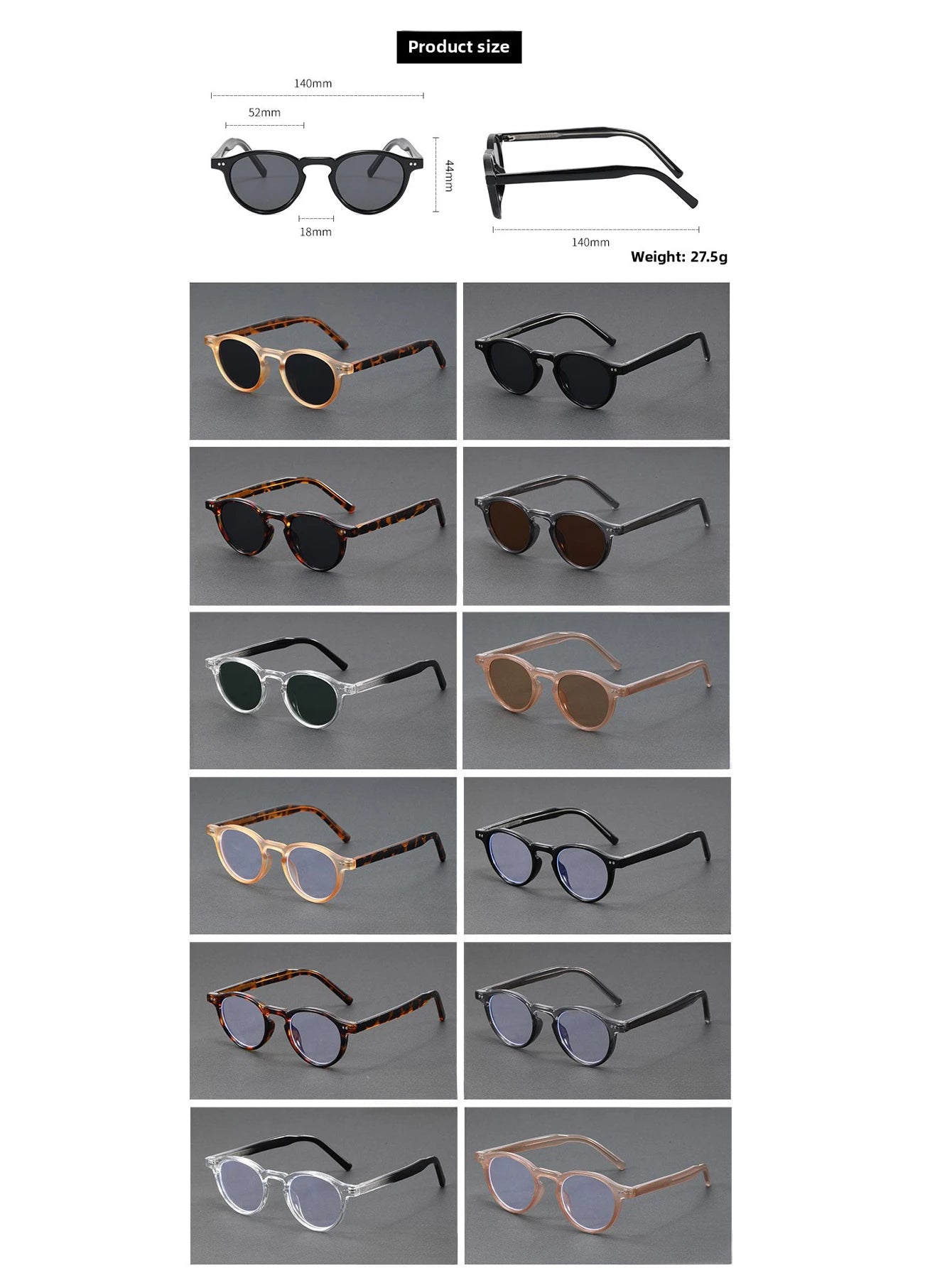 polarized sunglasses men TR90 frame acetate fashion sun glasses women unisex trend decoration European style grey brown