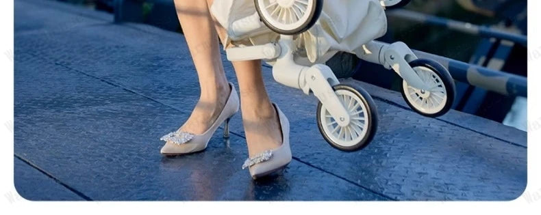 2025 new high-view baby stroller Ultra-light foldable travel stroller Portable outdoor baby Carriage Comfortable stroller