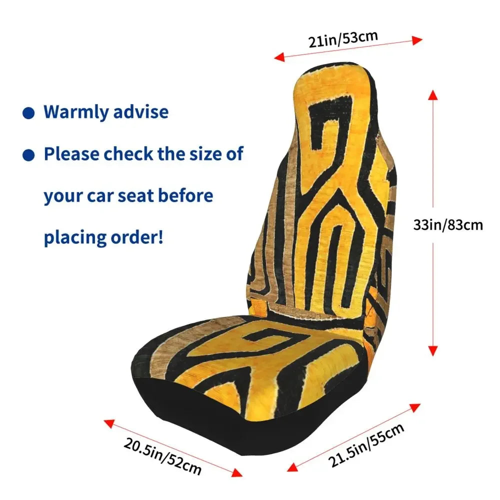 Antique African Textile Print Universal Car Seat Cover Protector Interior Accessories Women Seat Cushion/Cover Seat Protector