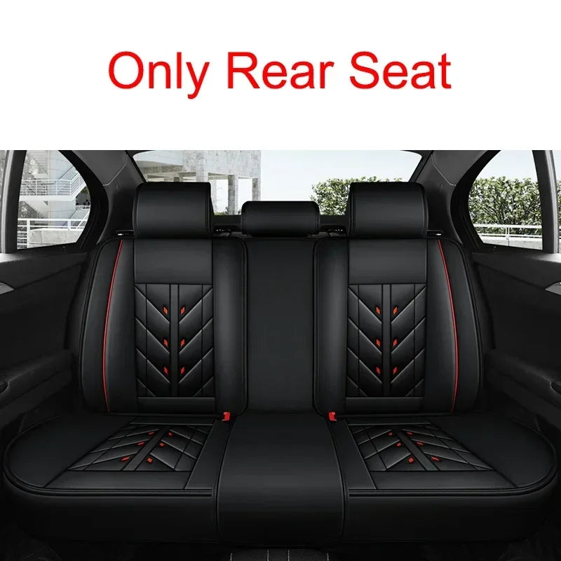 Universal Style Full Coverage Car Seat Cover for Ford Focus Mk4 Audi A6 4F W211 Skoda Kodiaq Clio 4 Car Accessories Pu Leather