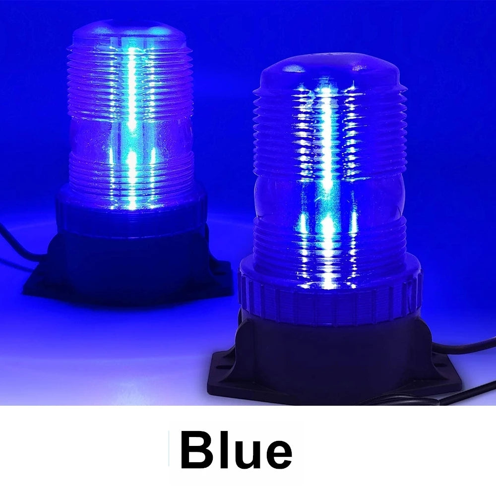 Yellow LED Strobe Lights for Forklift Golf Car Trucks Tractor Roof Warning Signal Flasher Lamp Emergency Flashing Safety Beacon