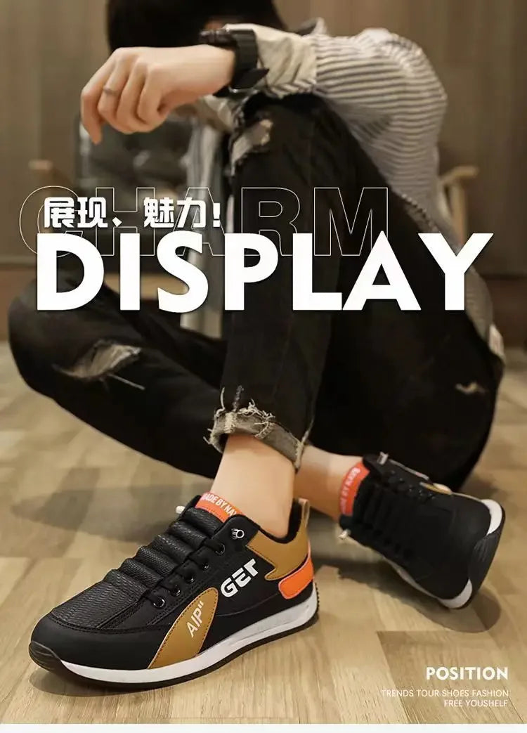 Spring and Autumn New Style Men's Shoes Spring and Summer Sports Board Shoes Running Lightweight Casual Shoes