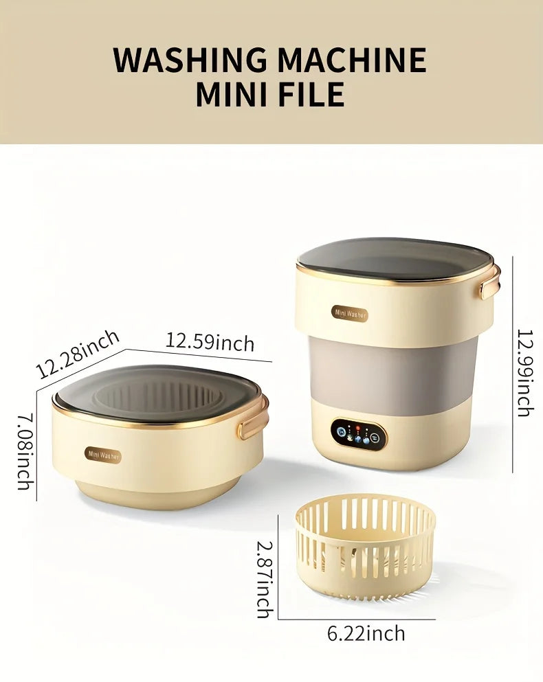 Portable Small Washing Dryer Machine Collapsible Washer Apartment Travel Socks Underwear Panties Washing Machine
