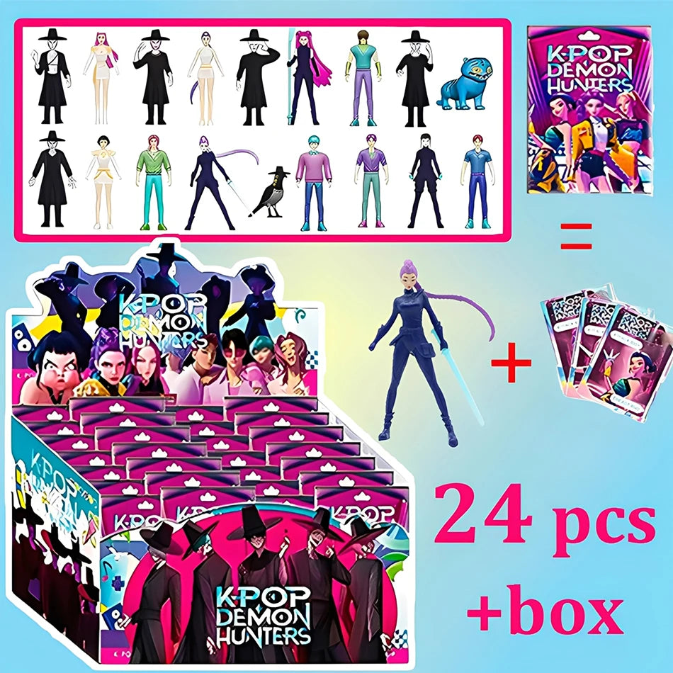 Anime Movie Blind Box K-POP Witch Hunt Super Idol Rumi Mira Zoey Demon Hunter Mini Figurine PVC Model Birthday Gift Blind Box