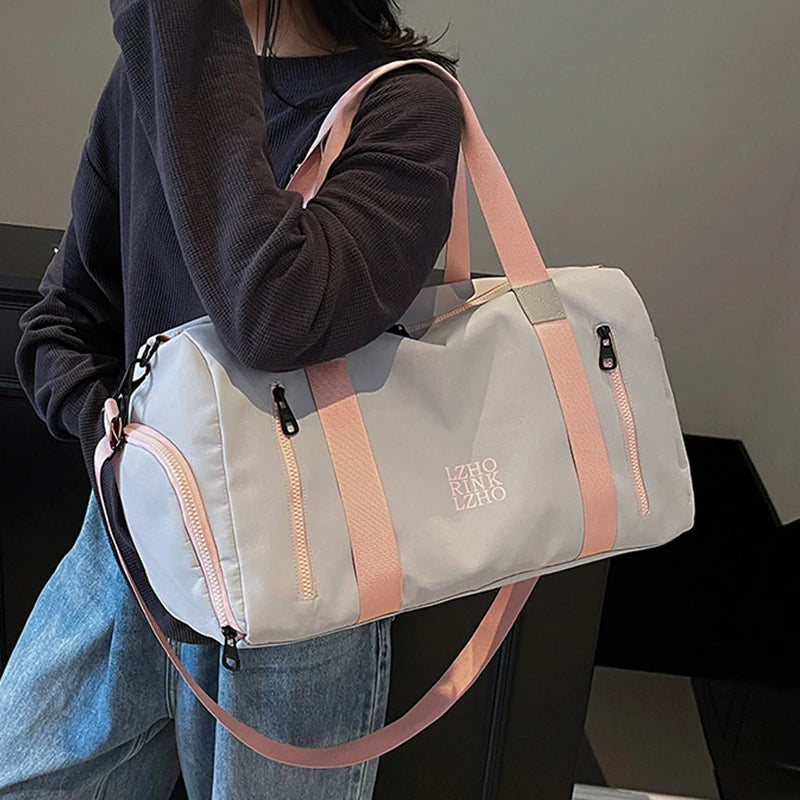 Fashion Travel Bags For Women Large Capacity Men's Sports Bag Waterproof Weekend Sac Voyage Female Messenger Bag Dry And Wet