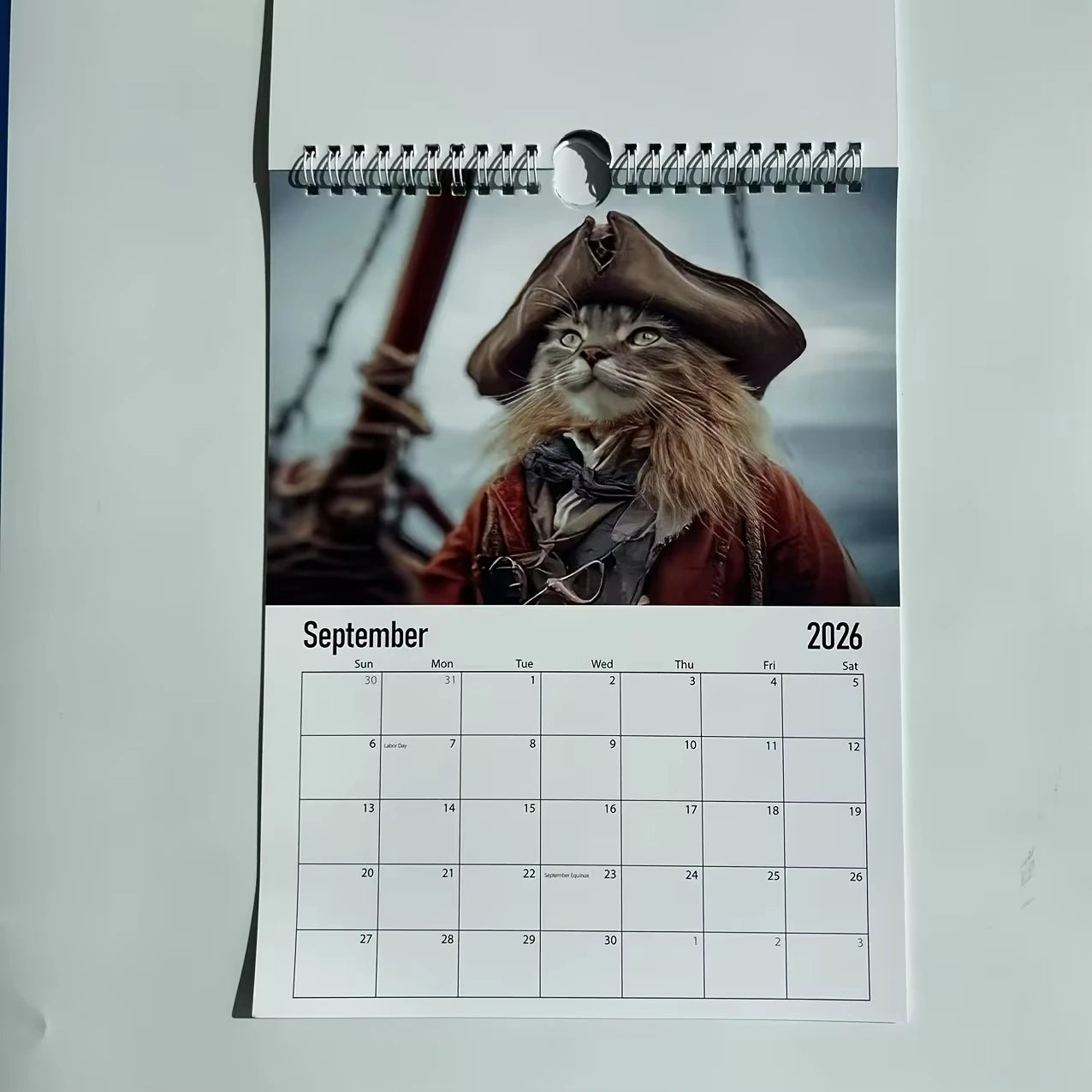 2026 Garden Cat Wall Calendar 12-Month Daily Weekly Planner Desk Organizer Table Decor Agenda Organizer Calendar for Bedroom