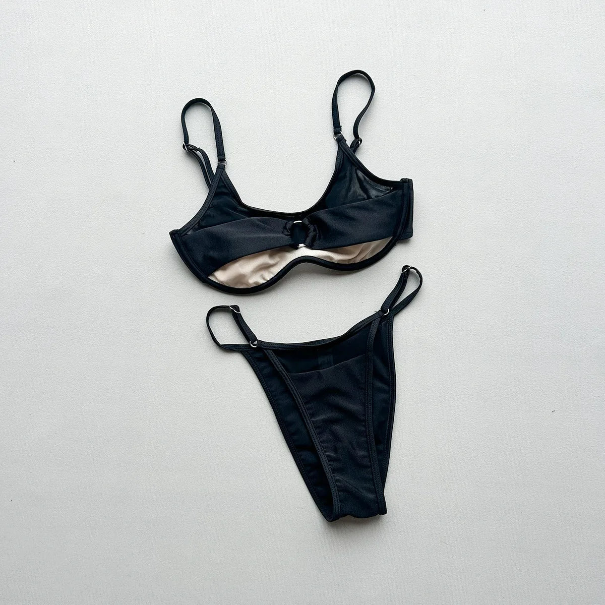 Push Up Bikinis 2026 Black Sexy Women Swimsuit Swimwear Female Micro Bikini Set Biquini BathingSuit Mesh Swimming Suit Beachwear