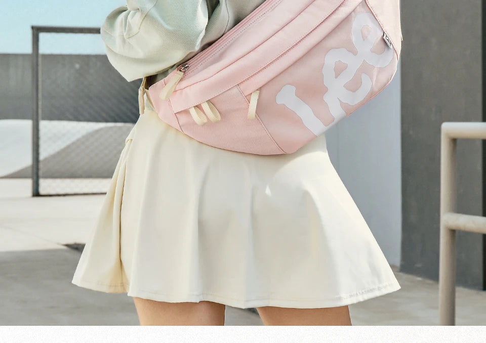 LEE Unisex Independent IPad Pocket Crossbody Bag Male Women Waterproof Sport Single Shoulder Extra Large Waist Bag Fanny Pack