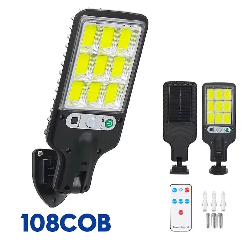 Newest Solar LED Lights 9900LM Outdoor Solar Lamp Of Motion Sensor 4 Mode Waterproof IP65 Solar Garden Light Street Yard Lanter