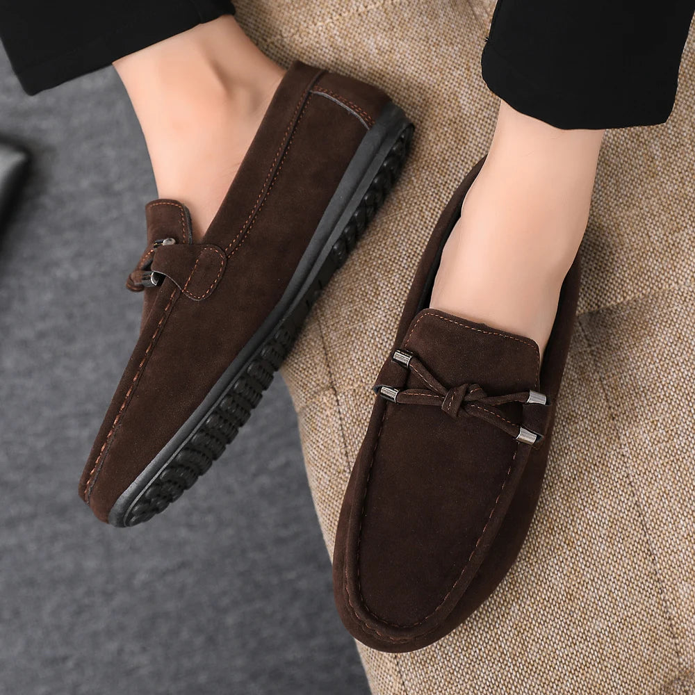 Men Loafers Soft High Quality Spring Autumn Shoes Men Casual Shoes Warm Slip on Flats Driving Shoes Large Size chaussure hommes