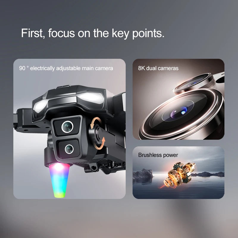 A22 Max Drone 8k Esc Dual Camera 5g Hd Aerial Photography Wifi Optical Localization Obstacle Avoidance Brushless Rc Drone