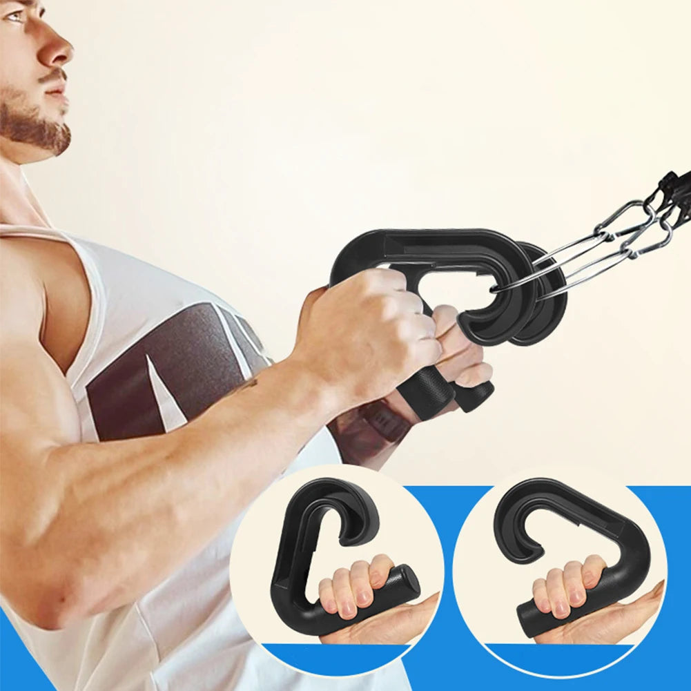 Eutral Grip Handle Hook Fitness Handle Multi-Function Pulls Up Handle Resistance Band Handle for Barbell Pull-up Bars Exercise