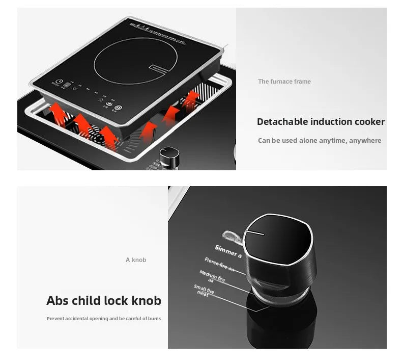 Double Burner Built-in Gas Stove With Electronic Ignition Energy Efficient Natural Gas Stove For Use
