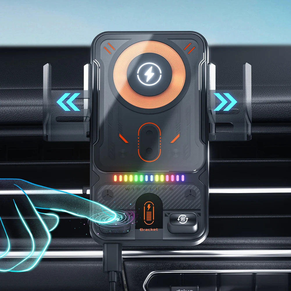 Car Wireless Charger Car Phone Mount Air Vent Cell Phone Holder Auto Clamping Car Accessories