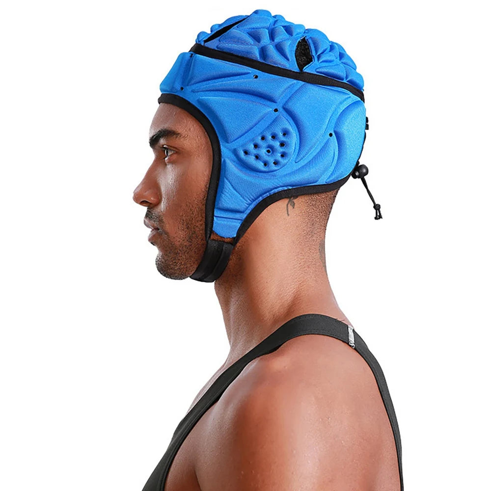 Adult Rugbys Football Helmet Headguard Goalie Hat Caps Soft Protective Rugbys Headguard
