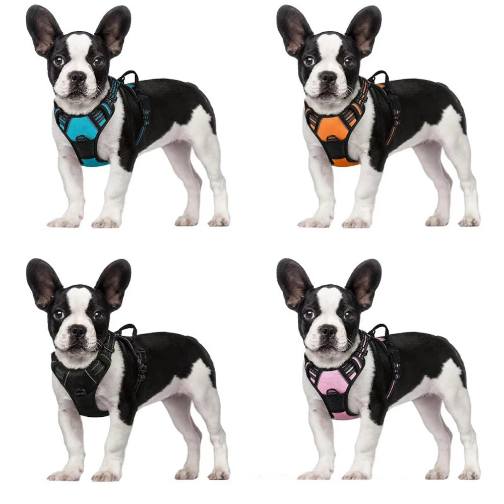 Dog Vest-Style Harness Leash, Pet Vest Leash, Four-Color Optional Nylon Material Dog Harness, Suitable for Medium and Large Dogs, Dog Harness Pet Supplies