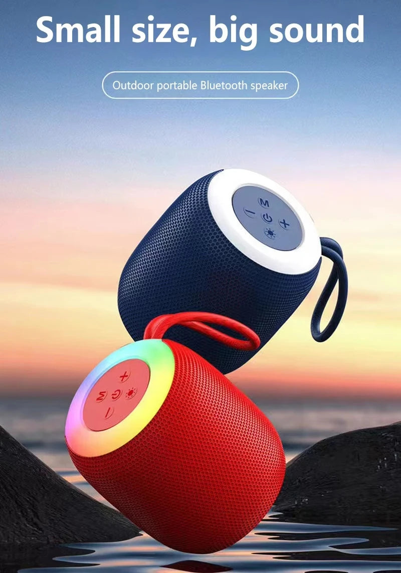 Lenovo Mini Bluetooth Speaker with Lanyard Portable Outdoor Home Mini Speaker with Deep Bass Travel Essentials Valentines