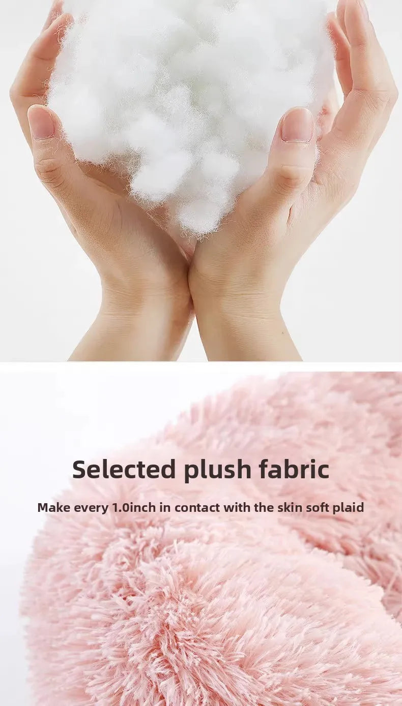 Cozy Winter Pet Bed! Plush Round Nest for Cats/Dogs, Detachable & Washable, Home Decoration Fit