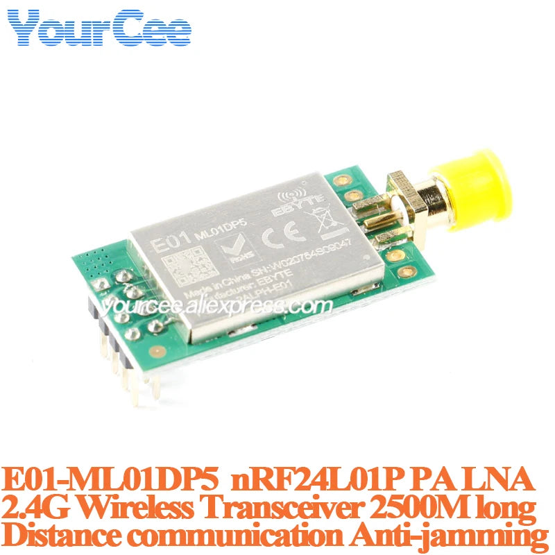 2pcs/1pc E01-2G4M27D E01-ML01DP5 E01-2G4M27SX nRF24L01P nRF24L01 PA LNA Long Range 2.4GHz SPI DIP IoT Wifi Wireless Module
