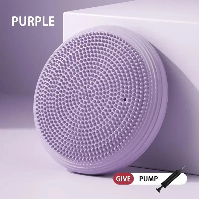 Thickened Yoga Mat Flat Balance Massage Yoga Trainer Exercise Fitness Equipment Shock Absorption Mat For Home Gym Use