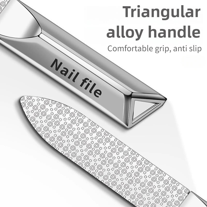 Stainless Steel Double Side Nail File Styling Accessories Polish Remover For Buffer Manicure Tools For Home And Travel