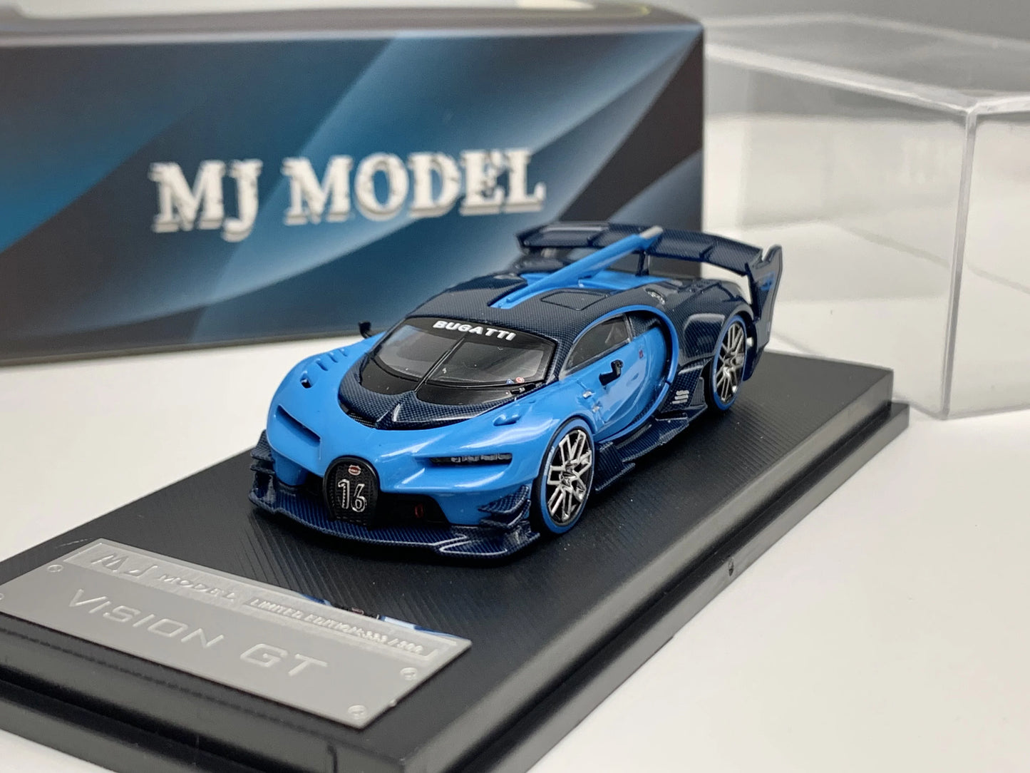 MJ 1:64 BUGATTI VISION GT Alloy Car Model Collection Ornament