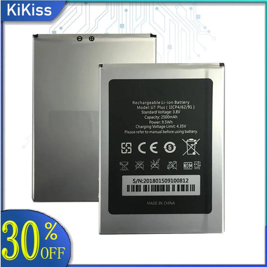Battery for Oukitel U25 U20 U16 U15 U11 U7(pro Plus MAX) U22 U18 U10 C21 C18 C17 C15 C12 C11 C5 S70 Pro C25 C10 C8 C4 C2 S80 S77