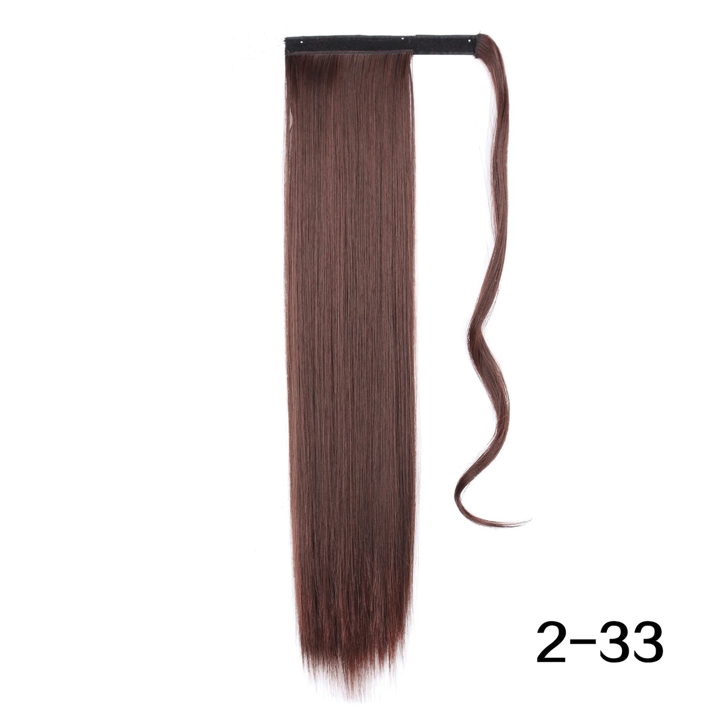 MERISIHAIR Synthetic 22 34 inches Long Straight Ponytail Extensions Heat Resisting Ponytail Brown Blonde Hair Women
