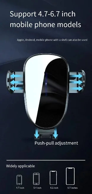 LIMUD Car Phone Holder Special Fixed Base For AUDI A6 C8 A7 C9 2019-2024 Wireless Charger Bracket Auto Interior Accessories