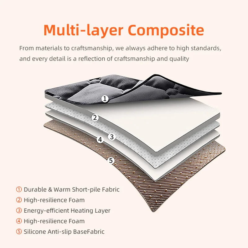 Winter heated seat cushion, sedan automatic power-off speed, thermoelectric heating small square cushion, car USB warm car seat