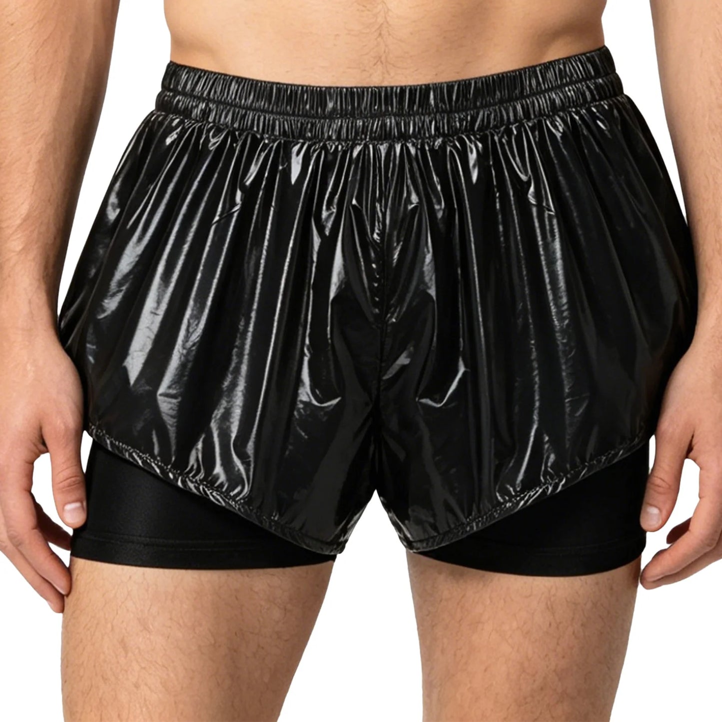 Men Leak-proof Diaper Cover Shorts Mesh Liner Waterproof Double Layer Shorts Swimming Suit Nursing Special Needs Reusable Briefs