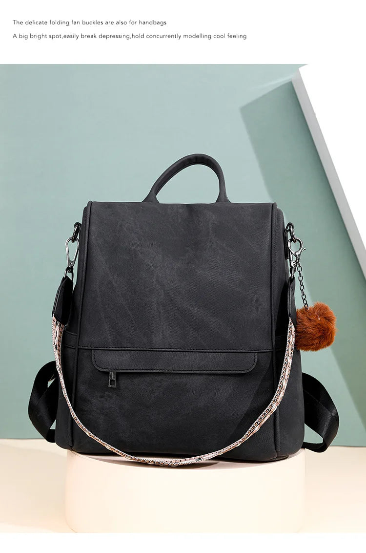 Womens Purse pu Leather Backpack Purse for Women Fashion Backpack Ladies Designer Ladies Shoulder Bags for Travel College Work