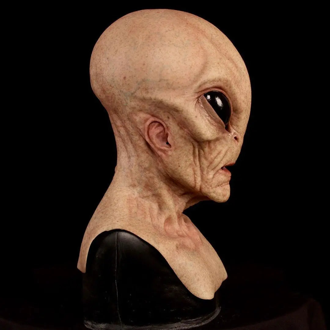 Halloween Alien Mask Cosplay Horror UFO Skull Latex Masks Helmet Carnival Dress Up Party Costume Props