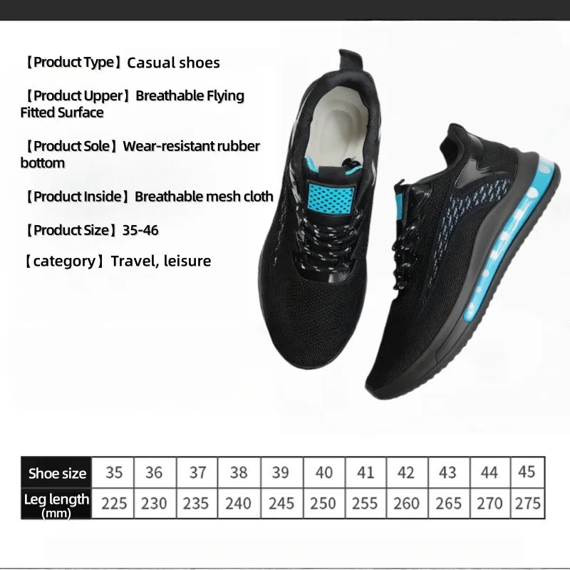 Men's casual stylish running shoes breathable soft sneakers for spring and autumn comfortable outdoor men's walking shoes