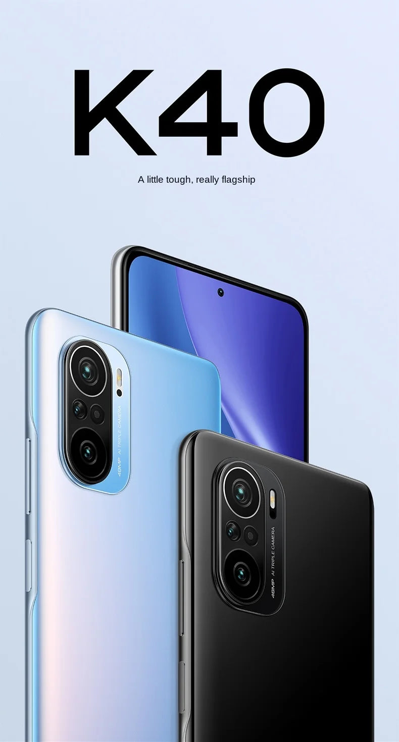 Global Version Xiaomi Redmi K40 Pro Smartphone cecular Snapdragon 888 6.67inch 120Hz E4 AMOLED Display 64MP 33W Fast used phone