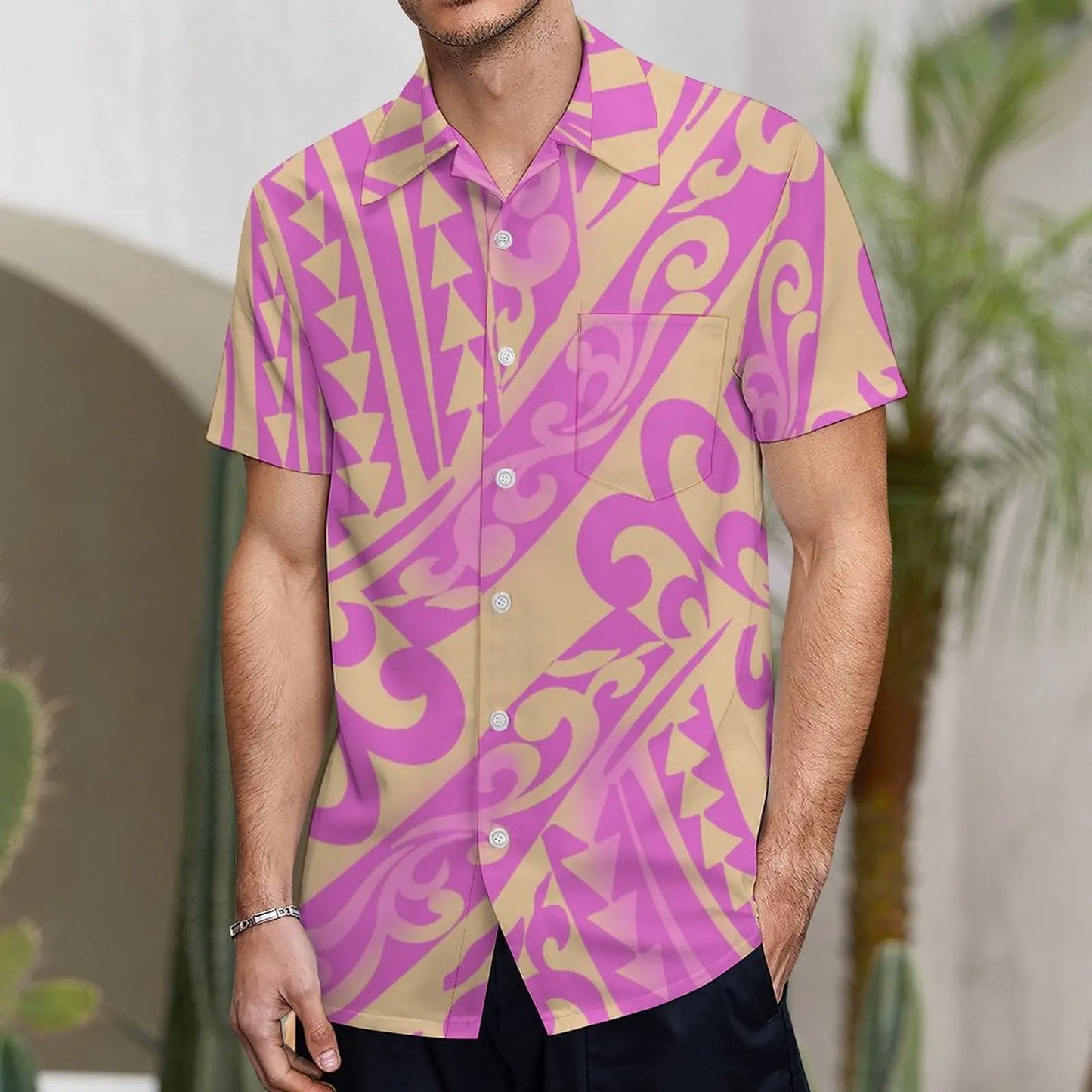 Custom Polynesian Tribal Couple Set Samoan Women'S Temperament Slim Dress Women'S Mermaid Maxi Skirt Men'S Shirt