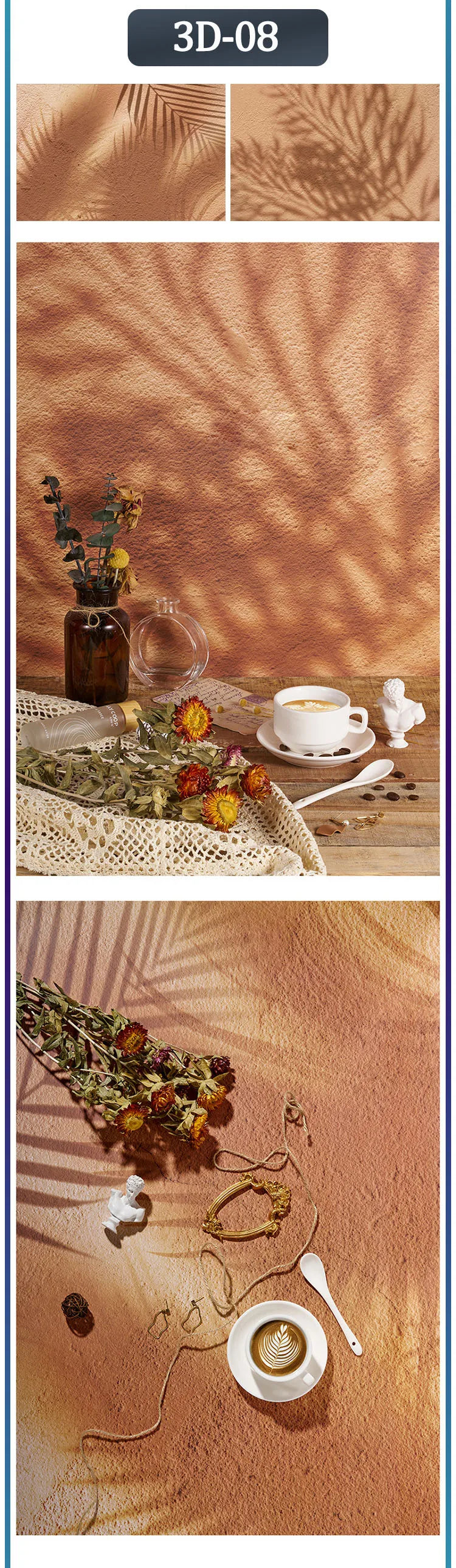 Photo Background for Food Cosmetics Photophones for Photos Art Paper 53X84cm 2Sides Photography Background Backdrops Christmas