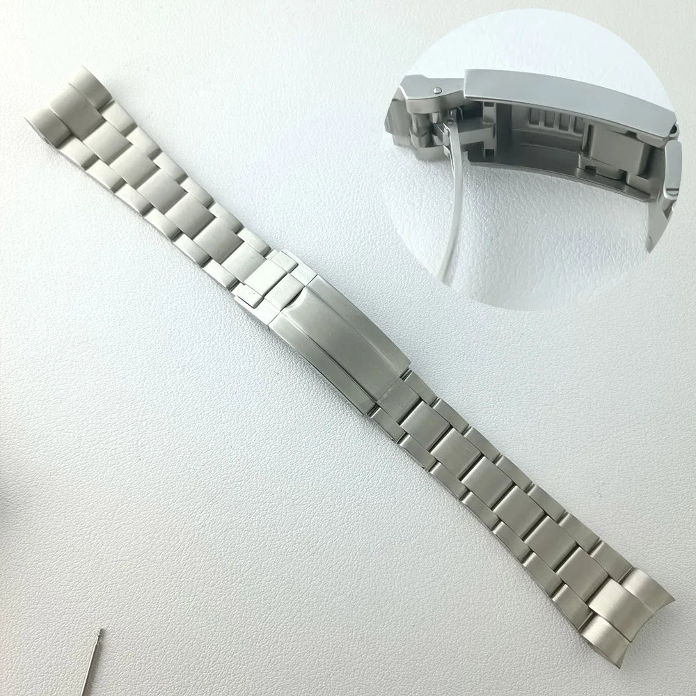 44MM Ceramic Bezel Case Silver SEA Big DEEP Homage Sapphire Crystal Watch Case Stainless 21MM Watch Strap Fit NH35 NH36 Movement