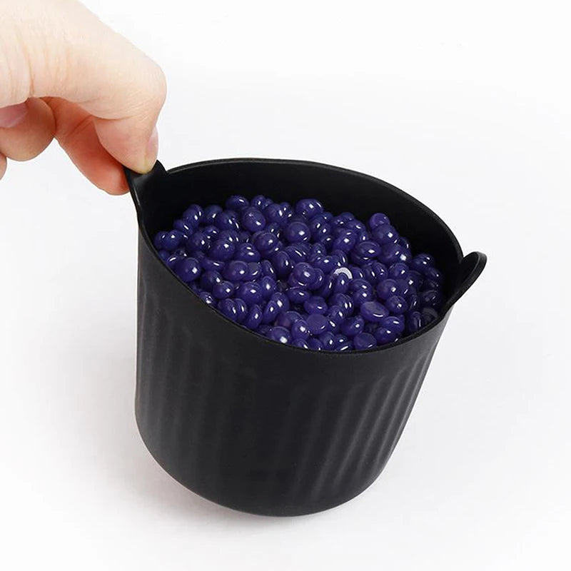 Wax Warmer Heat-resisting Replacement Silicone Bowls Hair Removal Wax With Stirring Stick Non-Stick Pan Hair Removal Beauty