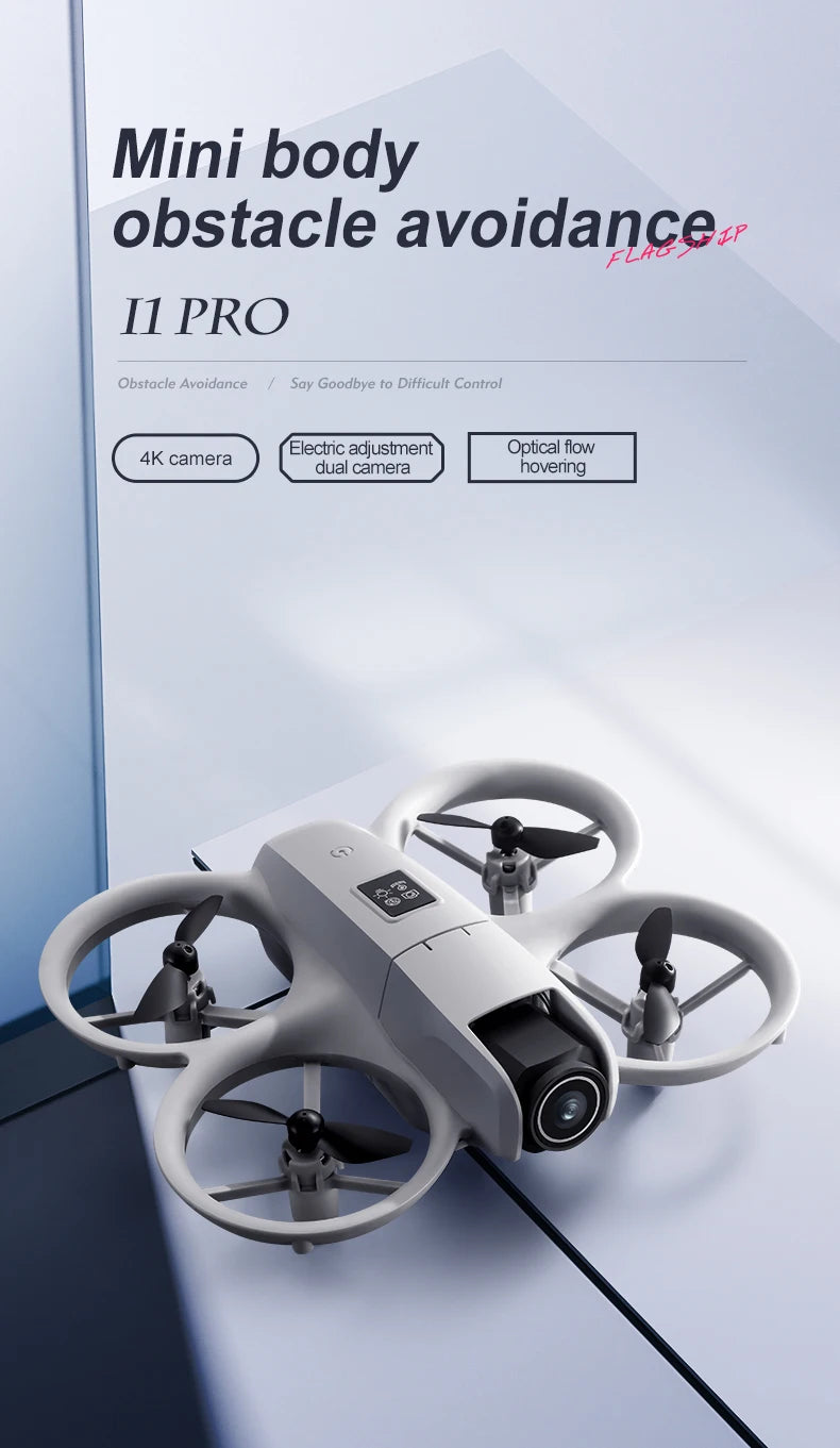 i1PRO Mini Drone Professional 8K HD Camera Drone 5G WIFI FPV UAV With screen remote control Avoidance Aerial Quadcopter Toy Gift
