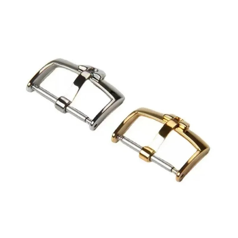 12 14 16 18mm Stainless Steel Watch Buckle Silver Gold Pin Clasp Fit for Omega DE VILLE Strap Buckle Stock