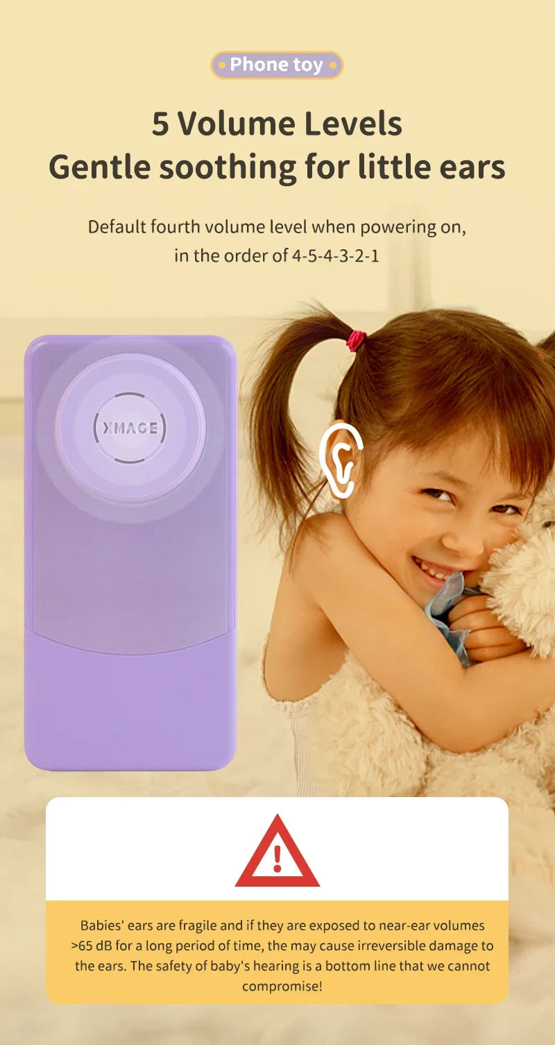 Montessori Baby Cell Phone Toys Children Simulation Phone Musical Early Educational Toy Infant Mobile Phone Model Vocal Toy Gift
